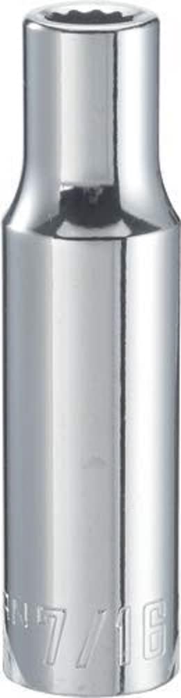 CRAFTSMAN Deep Socket, SAE, 1/2-Inch Drive, 7/16-Inch, 12-Point (CMMT83186)
