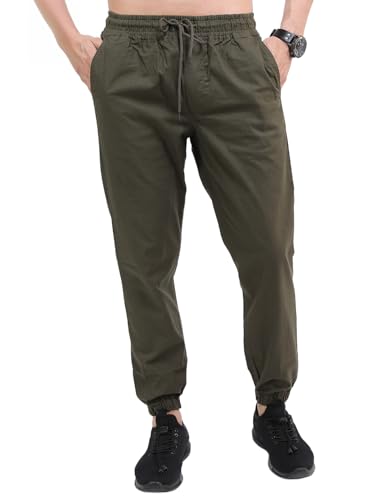 Image of Highlander Men's Cargo Jogger Trousers | Perfect for Casual Outings,Travel & Work Wear with Utility Pockets