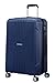 American Tourister Tracklite - Spinner Medium Expandable Equipaje de Mano, 67 cm, 82 Liters, Azul (Dark Navy)