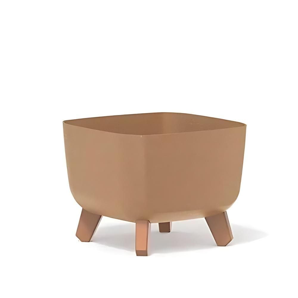 Gardening Naturally Indoor Plant Pot Zinnia Stylish and Durable Planter for Houseplants (Square Pot ECO WOOD 24cm - Natural) โ image 1