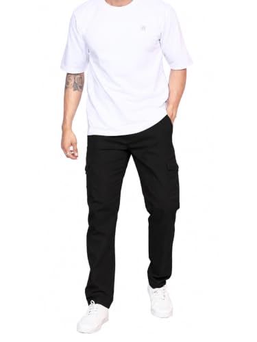 Image of Big Button Mens Regular Fit Casual Cotton Cargo Pant