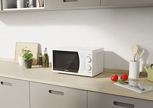 Candy-Smart-CMG-2071M-Microondas-con-Grill-20L-1200W-6-Niveles-de-Potencia-Alerta-Acustica-Fin-Coccion-Plato-245CM-Grill-Rack-Apertura-Izquierda-Descongelacion-Automatica-Blanco