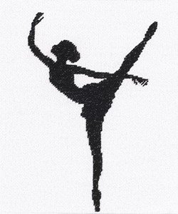 Lanarte Ballet Silhouette 2 Cross Stitch Kit