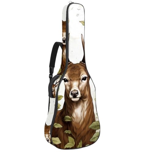 Sac pour guitare étanche à motif cerf pour aller en cours et en répétition