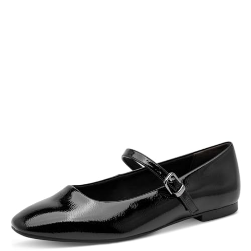 Tamaris Femme Ballerine avec bride plate noir 37 EU