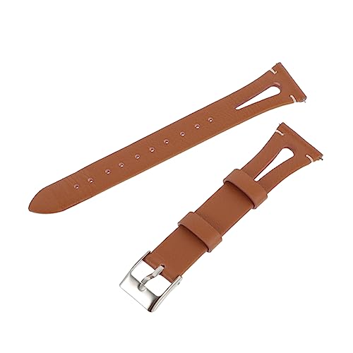 1pc Leather Watch Strap Compatible Watch Quick Release Design Wristband Replacement Lightweight and for Stylish Everyday Wear