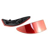 Luz Antiniebla Parachoques Trasero Coche Para Lexus IS250 IS350 IS220d IS200d 2006-2013 Luz LED Reflectora Parachoques Trasero Luz Freno Trasera OEM:81910-53021 81920-53021(Red Lens (No Lamp))
