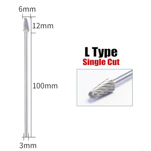 Fresas rotativas para metal de 3mm para uso diverso miniatura 2