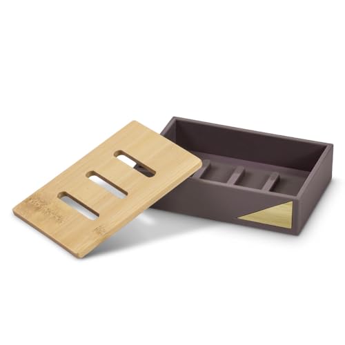 Image of Freelance Portofino ABS Soap Dish Holder for Bathroom, New Brown - Wash Basin Soap Box Sabun Dani /Sabundani - Soap Bar Holder Box - Soap Tray /Stand /Case /Cases for Kitchen Sink, Bathroom, Washroom