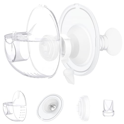 One Complete Sets Compatible with Momcozy M5 Breast Pump Replacement Parts Collection Cup 24mm Flange Collector Duckbill Valves Diaphragm for M5 only not Other Models