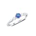 Sterling Silver Simulated Mystic Rainbow Topaz & Cz Ring - Size 9