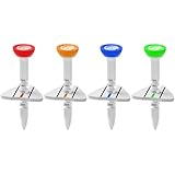 Verstellbare Golf-Tees – 4er-Pack Golfball-Spikes, Simulator-Höhenhalter, Präzisionsziel-Trainingszubehör, Übungsausrüstung | Ballabschläge für Golfliebhaber, Anfänger und Profispieler