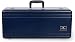 Crossrock ABS Molded Alto Saxophone Case-Rectangular, with Single Shoulder Strap Blue(CRA861ASBL-R)