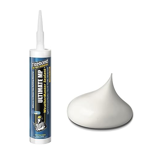 Image of Titebond WeatherMaster Ultimate MP All-Weather Hybrid Sealant, White - Multipurpose Exterior Caulk, Flexible, UV-Resistant, Seals Wood, PVC, Metal, Glass - 71011, 9.5 Oz. Cartridge
