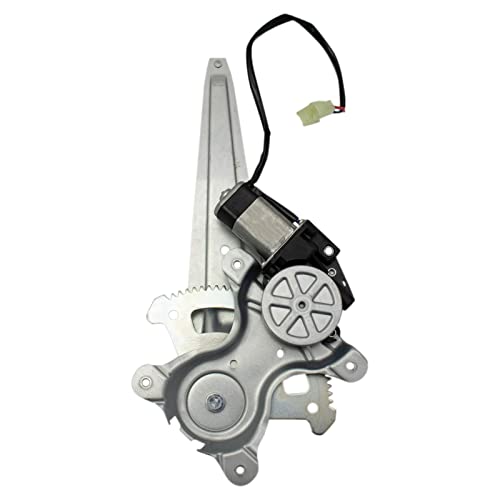 Image of TRQ Rear Right Power Window Regulator & Motor Assembly Passenger Side Compatible with 2008-2014 Scion xD 2008-2013 Toyota Highlander RAV4 TO1551142