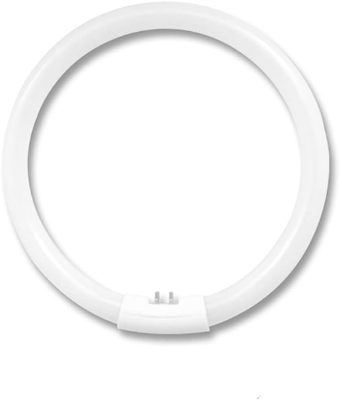 Zadro Bombilla circular T5 de 9 pulgadas de diámetro, luz blanca fluorescente suave de 22 W, 6400 K, conector de 4 pines en el lateral, bombilla de