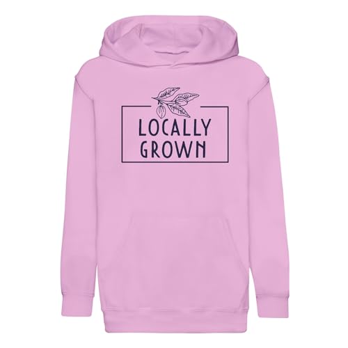 Sweat à capuche enfant premium en coton bio sur le thème du jardinage