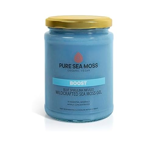 Pure Sea Moss Gel with Blue Spirulina Cover