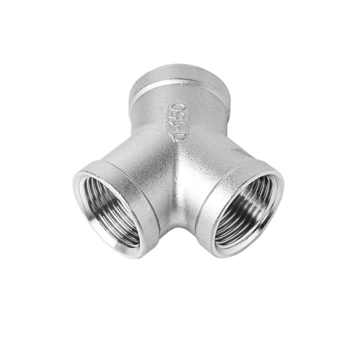 Tubería de tres vías de acero inoxidable 304 con rosca interna G3/4 4