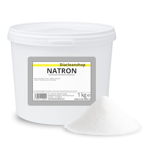 Natron Pulver 1kg - E500ii Backpulver - Pharmaqualität/Lebensmittelqualität - Für