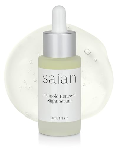 Saian Retinoid Night Serum 1oz – Retinol Serum for Face w/Hyaluro...
