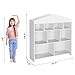 IDEALHOUSE Toy Storage Organizer 8 Cubes Kids Bookshelf Dollhouse Bookcase Rack Toddlers Playhouse Shelves Cabinet for Boys Girls Wooden Toy Chest Playroom, Classroom, Nursery, Kids Room,White