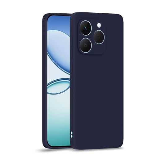 Image of Outlouders Back Cover for Realme 15T 5G / Realme Narzo 90 5G | Camera Protection | Durable Soft Matte Silicone Bumper Case (Blue)
