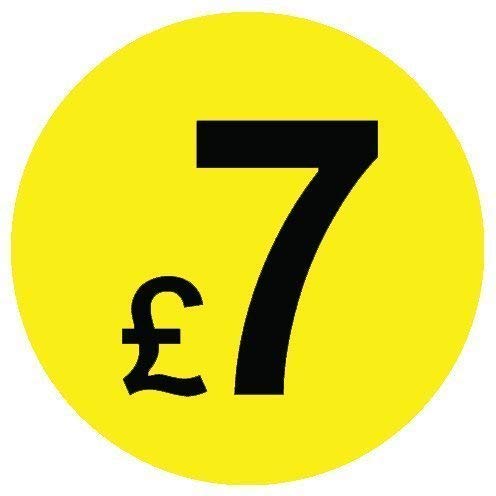 Sticky Labels 20mm Black Price Point Stickers / / Swing Tag Labels 99p ...