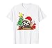 Cestino Panda Buon Natale Amante Animali Natale Albero di Natale Racoon Maglietta