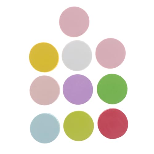 Operitacx 10 Pcs Round Rubber Blocks for Stamping Stamping Blanks for DIY Projects Engraved Rubber Bricks Random Color