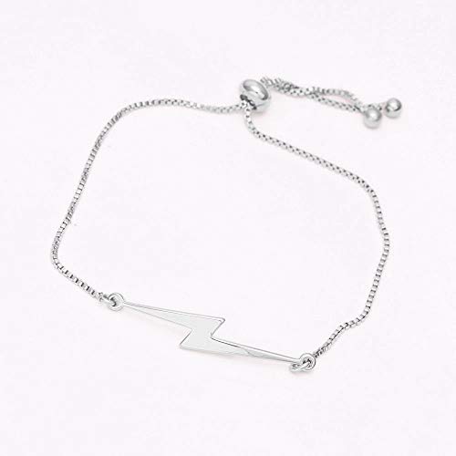 Image of 3 Colors Simple Charm Lightning Bolt Adjustable Bracelet Weather Jewelry