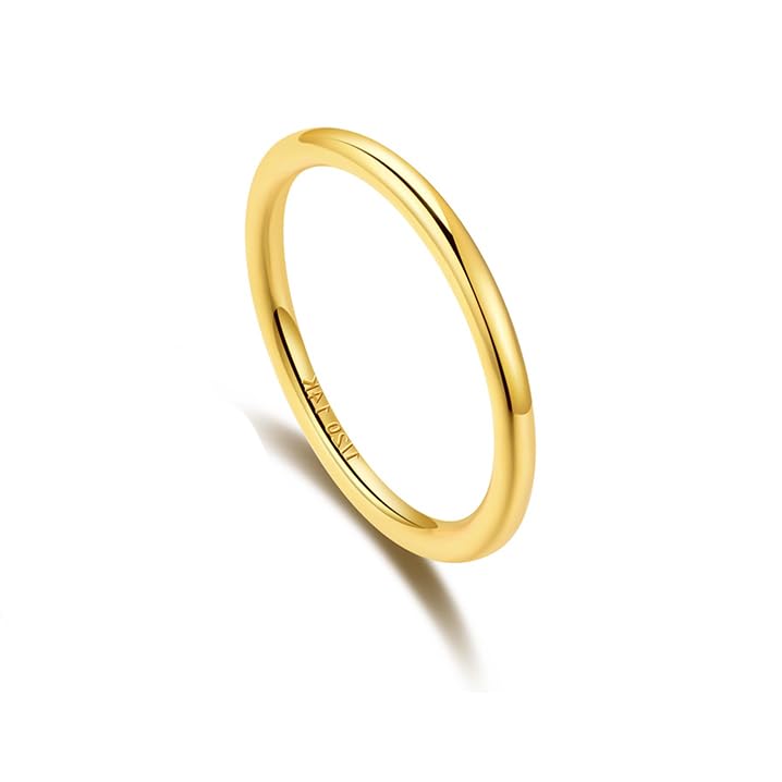 Women's Gold Thick And Vintage Twisted Ring, Made Of Copper Plated With 14K Gold, Exquisite Durable, Suitable For Daily Wear And Weddings, Size Of 8/9