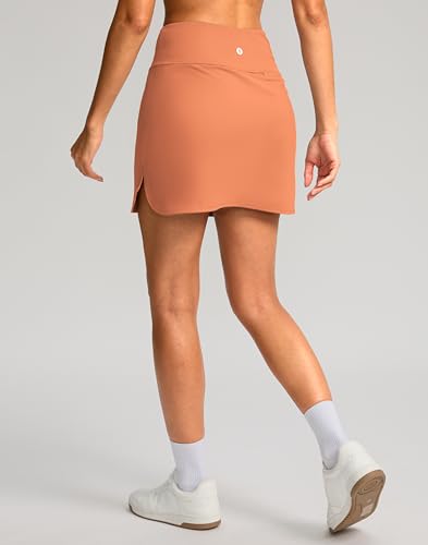 Image of SANTINY Women's Golf Skirts Skorts High Waisted Tennis Skirt Athletic Workout Casual Skorts for Woman with Short Pockets
