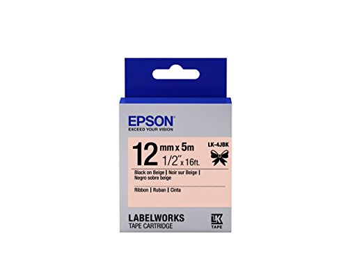 Epson LabelWorks Ribbon LK (Replaces LC) Tape Cartridge 1/2