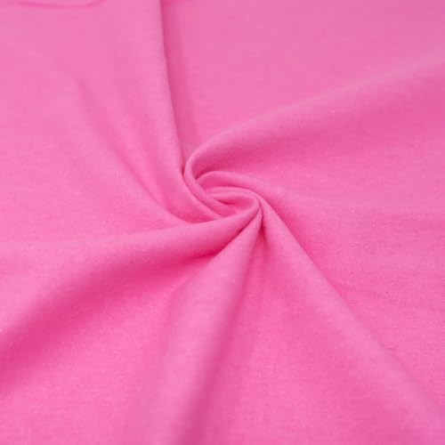RTC Fabrics tissu flanelle coton 100% rose chaud 2 verges
