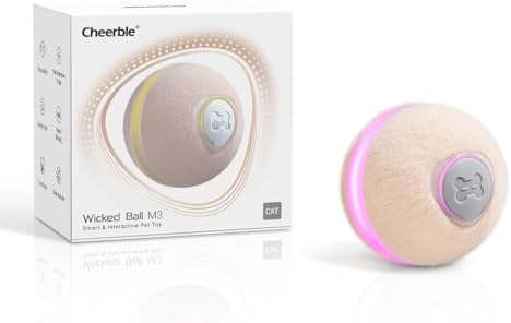 Cheerble Interactive Cat Ball Toy, Wicked Ball M3, Automatic Inte...