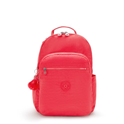 Kipling Seoul Solid Laptop Backpakc, Vermelho (Escape Red), tamanho nico
