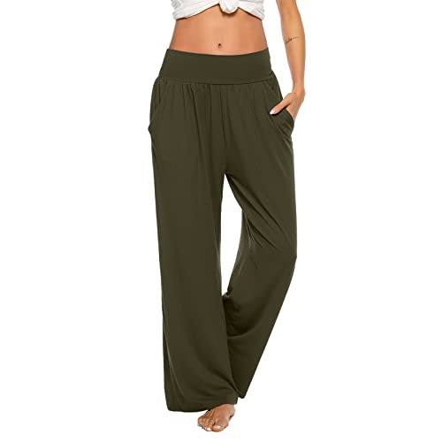 Womens Plus Size Sweatpants Plus Size Sweatpants For Women Workout Pants Women With Pockets Loose Pants For Women Today 2025 Today Amazon Deals Overstock Deals Army Green #TOP1