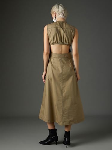 Image of Sassafras Women Waist Cut-Out Midi Dress