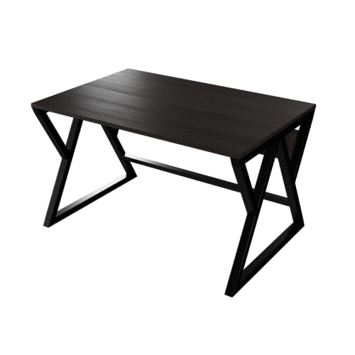 Image of Riyan Luxiwood Daffodil Computer Table in Engineered Wood with Flat Surface, Multi-Usage Laptop Desk & Home Office, Desk Sturdy Gaming Table (Brown, Small)