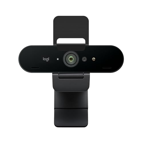 Image of Logitech Brio 4K Webcam for Business, biometrics login with Windows Hello, auto-Light Correction, Noise-Cancelling, Works with Microsoft Teams, Zoom, Google Meet, PC /Mac - Graphite