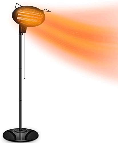 2KW Außen Quarz Elektro Garten Heizpilz, Einfach Deluxe Standofen Patio Outdoor/Balkon
