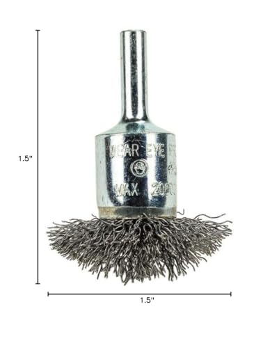 Image of Forney 60003 End Brush, Coarse Circular with 1 /4-Inch Shank, 1-1 /2-Inch