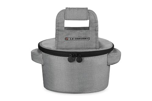 Image of Le Creuset Small Round Tote Bag, Noir | Small Fits 4.5 qt. or 5.5 qt. Round Dutch Oven