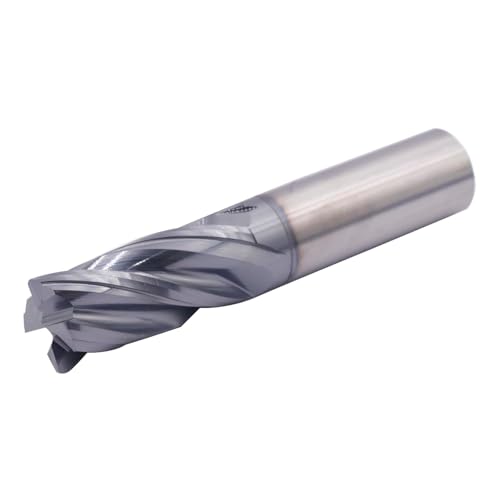Image of 3 /4 inch 4 Flute Variable Carbide End Mill, 0.04 inch Corner Radius, AlTiN Coated | Variable Helix, Solid Carbide, 3 /4 inch Cutting Diameter, 3 /4 inch Shank Diameter, 1-3 /4 inch Length of Cut, 4 inch Overall Length