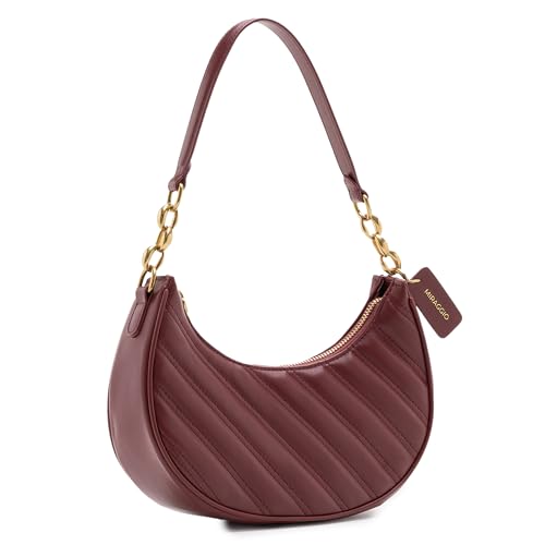 Image of Miraggio Betsy Quilted Stylish Shoulder Bag For Women | Half Moon Silhouette | Shoulder Handbags For Women