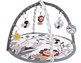 ITClosud Faltbare Spielbogen Baby, Krabbeldecke Spielmatte, Laufstall Babynestchen für Neugeborene mit 5 Sensorik Spielzeug Abnehmbarem und Spieluhr, Für Babys ab der Geburt, Neugeborene