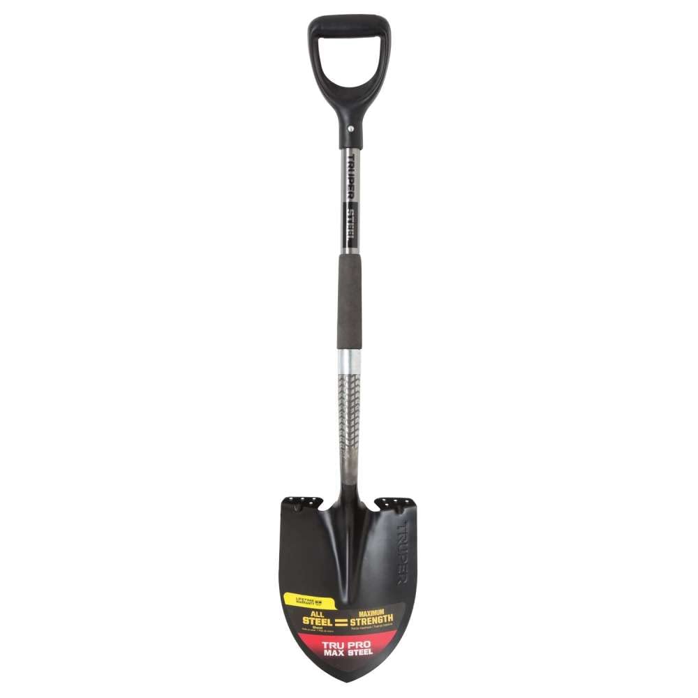 Truper Tru Pro Steel 8.75 in. W x 40" in. L Round Point Shovel Steel