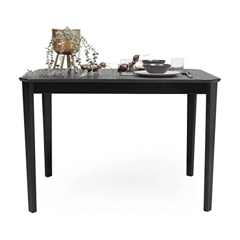 Homely - Mesa de Comedor o Cocina Golf Negro Cover