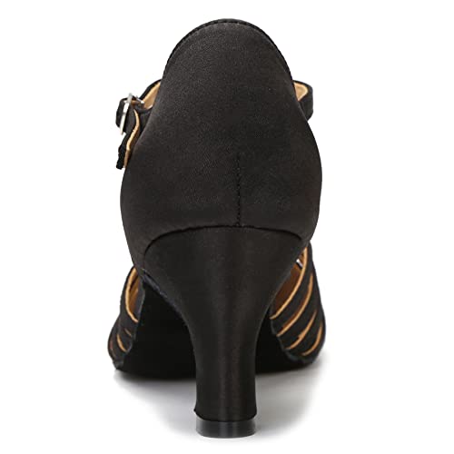 Women Ballroom Dance Shoes Closed Toe Dancing Shoes Latin Salsa Dance Shoes ZB123